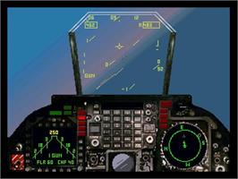 In game image of Flying Nightmares on the Panasonic 3DO.