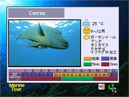 In game image of Marine Tour - Diving Spot Guide on the Panasonic 3DO.