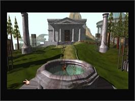 In game image of Myst on the Panasonic 3DO.