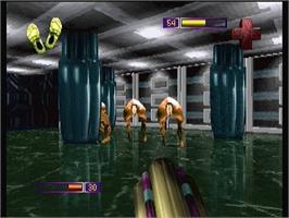 In game image of PO'ed on the Panasonic 3DO.