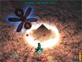 In game image of Pyramid Intruder on the Panasonic 3DO.