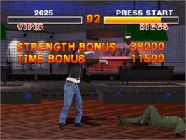 In game image of Shadow: War of Succession on the Panasonic 3DO.