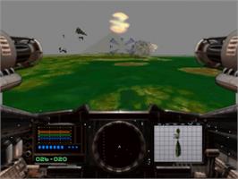 In game image of Shock Wave 2: Beyond the Gate on the Panasonic 3DO.