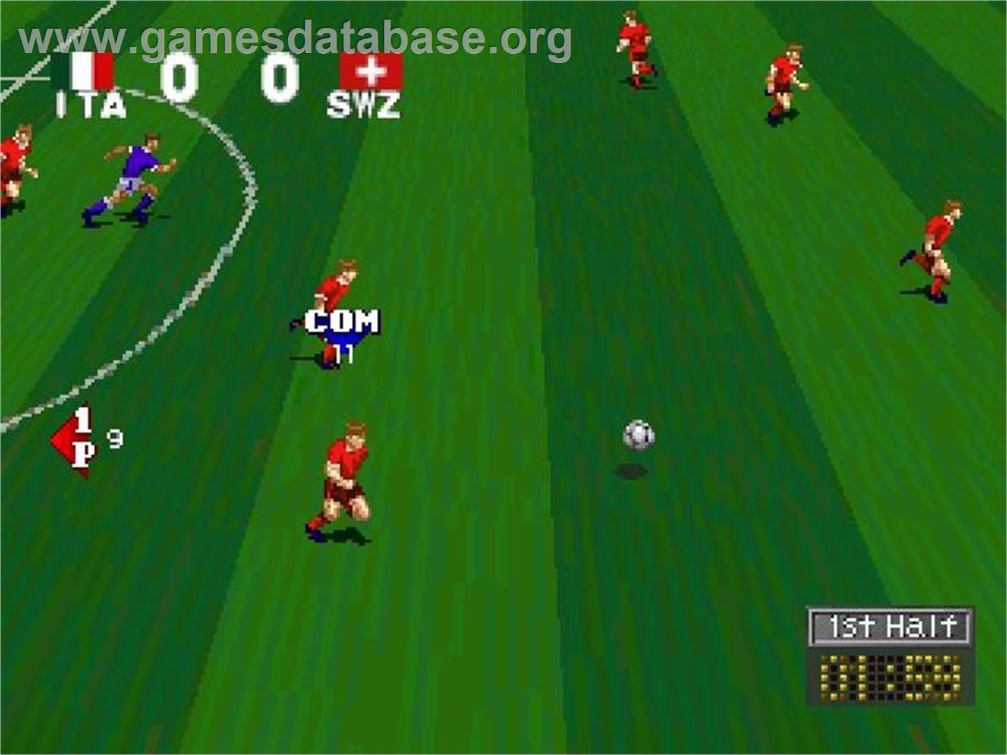 V Goal Soccer '96 - Panasonic 3DO - Artwork - In Game