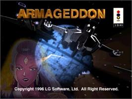 Title screen of Armageddon on the Panasonic 3DO.