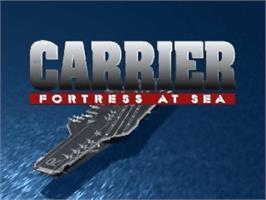 Title screen of Carrier - Fortress At Sea on the Panasonic 3DO.