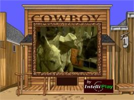 Title screen of Cowboy Casino on the Panasonic 3DO.