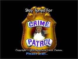 Title screen of Crime Patrol on the Panasonic 3DO.