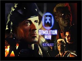 Title screen of Demolition Man on the Panasonic 3DO.