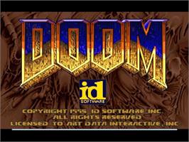 Title screen of Doom on the Panasonic 3DO.