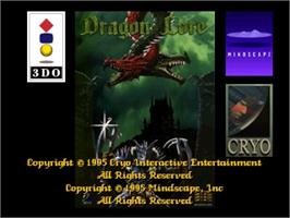 Title screen of Dragon Lore - The Legend Begins on the Panasonic 3DO.