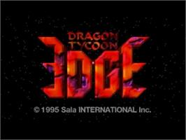 Title screen of Dragon Tycoon Edge on the Panasonic 3DO.