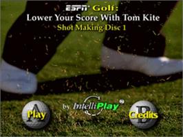 Title screen of Espn Golf - Lower Your Score With Tom Kite - Shot Making on the Panasonic 3DO.