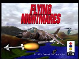 Title screen of Flying Nightmares on the Panasonic 3DO.