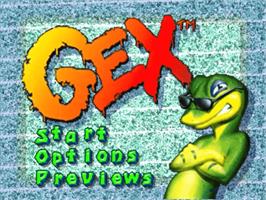 Title screen of Gex on the Panasonic 3DO.