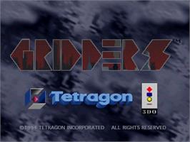 Title screen of Gridders on the Panasonic 3DO.