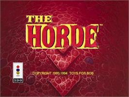 Title screen of Horde, The on the Panasonic 3DO.