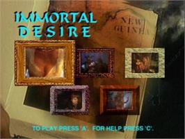 Title screen of Immortal Desire on the Panasonic 3DO.