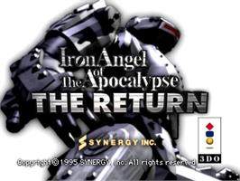 Title screen of Iron Angel Of The Apocalypse - The Return on the Panasonic 3DO.
