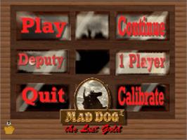 Title screen of Mad Dog II: The Lost Gold on the Panasonic 3DO.