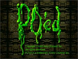 Title screen of PO'ed on the Panasonic 3DO.