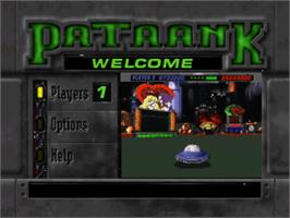 Title screen of PaTaank on the Panasonic 3DO.