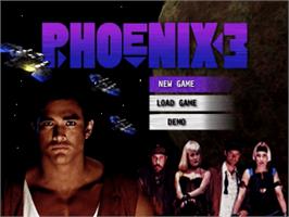Title screen of Phoenix 3 on the Panasonic 3DO.