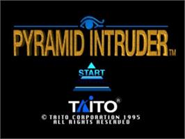 Title screen of Pyramid Intruder on the Panasonic 3DO.