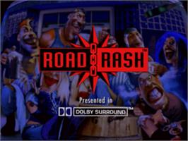 Title screen of Road Rash on the Panasonic 3DO.