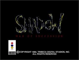 Title screen of Shadow - War Of Succession on the Panasonic 3DO.