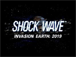 Title screen of Shock Wave on the Panasonic 3DO.