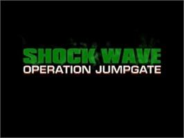 Title screen of Shock Wave - Operation Jumpgate on the Panasonic 3DO.