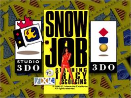 Title screen of Snow Job on the Panasonic 3DO.