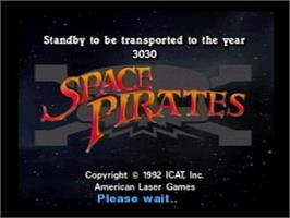 Title screen of Space Pirates on the Panasonic 3DO.