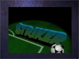 Title screen of Striker - World Cup Special on the Panasonic 3DO.