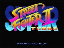 Title screen of Super Street Fighter II Turbo on the Panasonic 3DO.