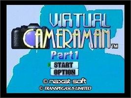 Title screen of Virtual Cameraman Part 1 - Naomi Sawada And Anna Juri on the Panasonic 3DO.