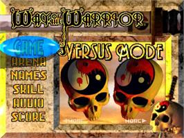 Title screen of Way Of The Warrior on the Panasonic 3DO.