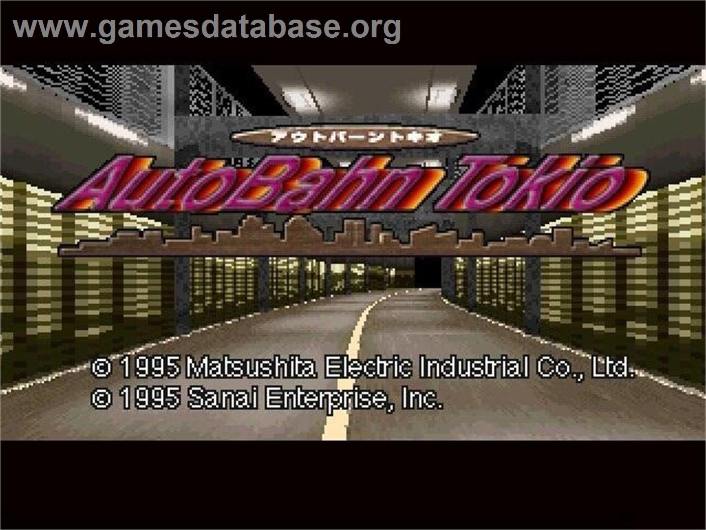 Autobahn Tokio - Panasonic 3DO - Artwork - Title Screen