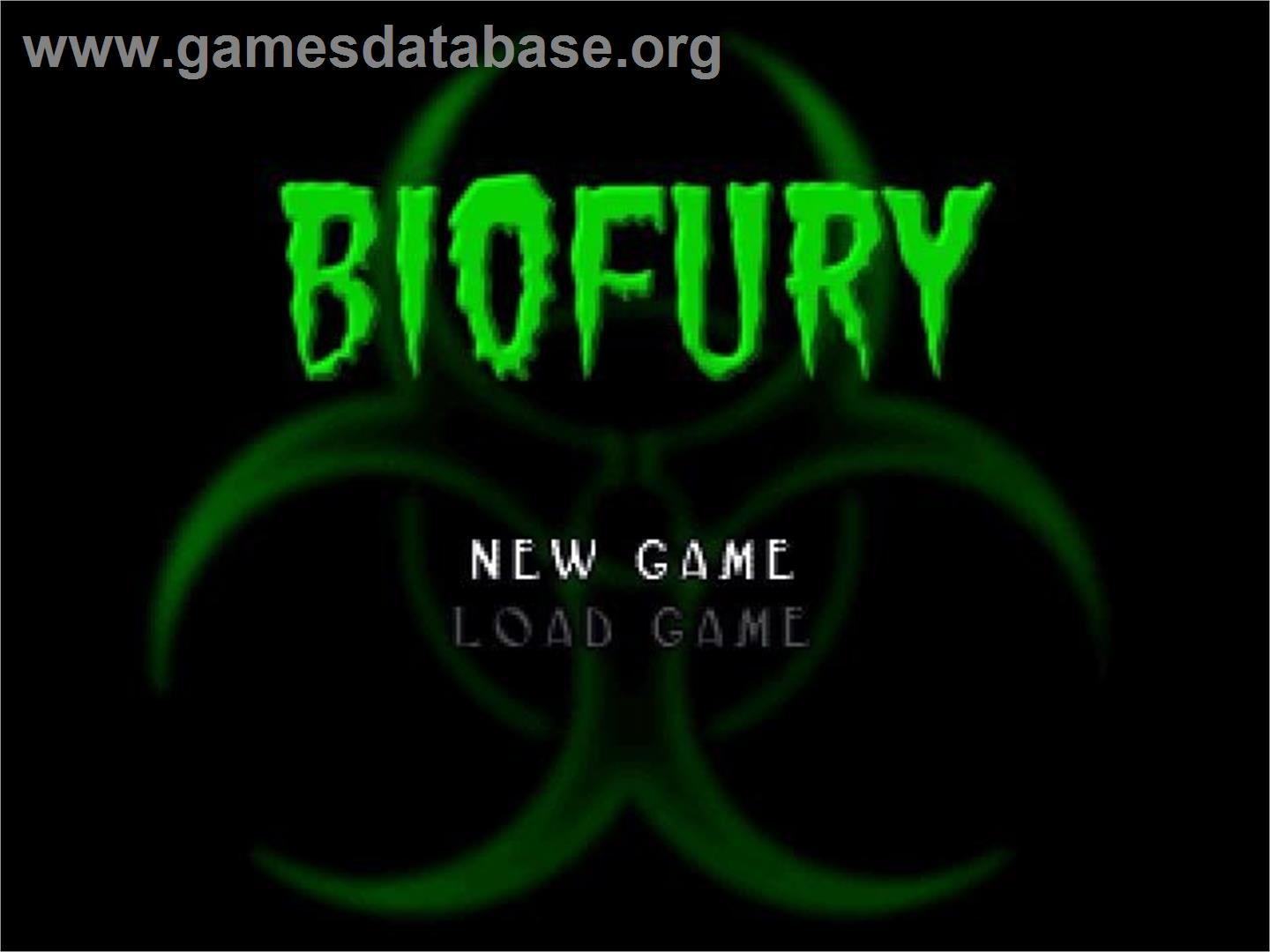 Biofury - Panasonic 3DO - Artwork - Title Screen