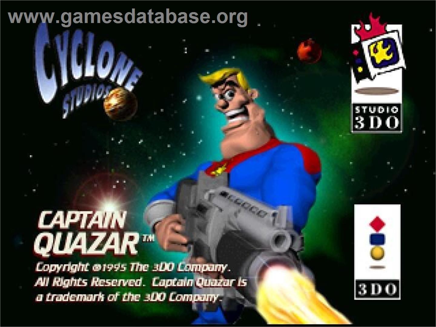Captain Quazar - Panasonic 3DO - Artwork - Title Screen