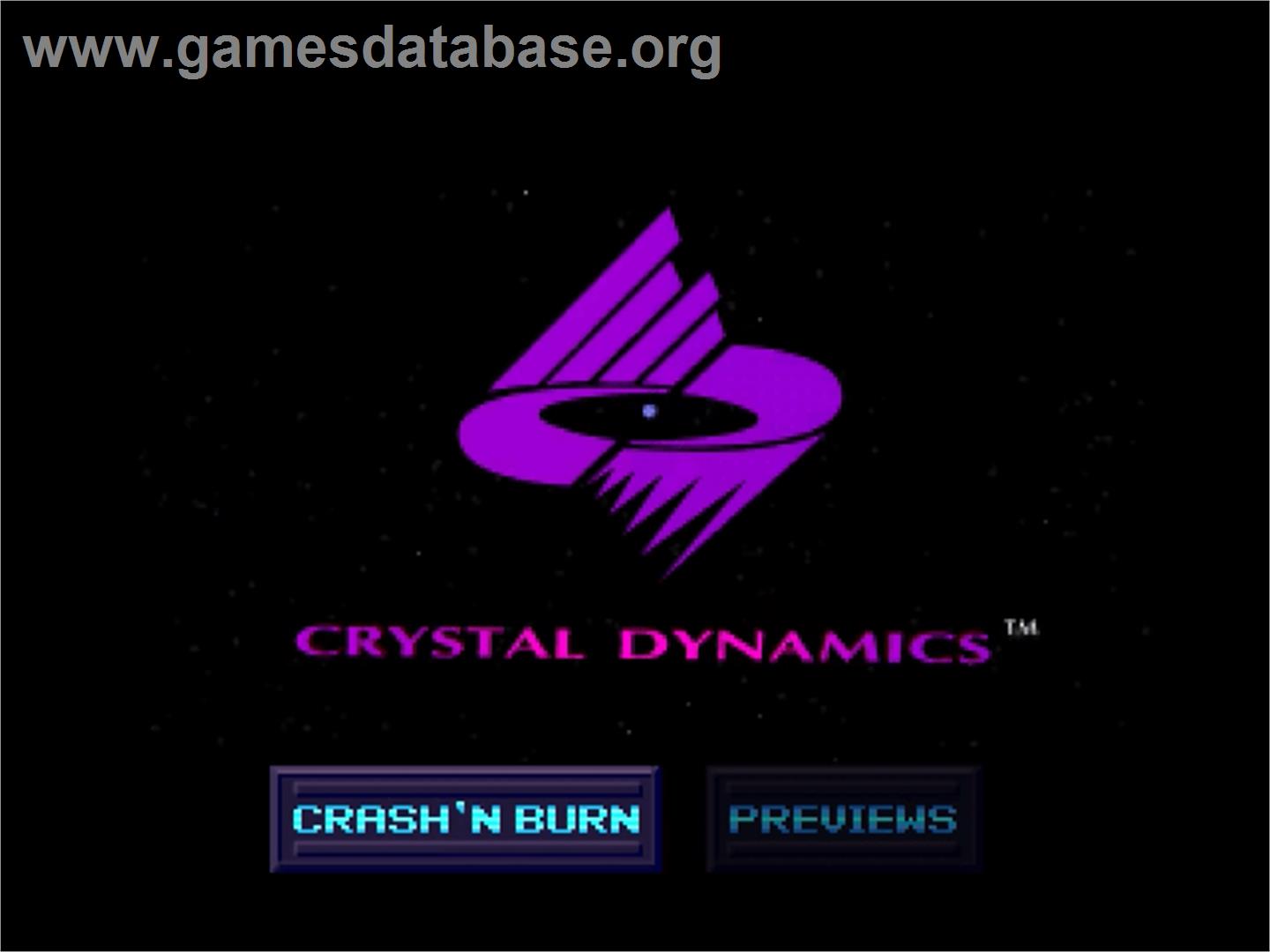 Crash 'n' Burn - Panasonic 3DO - Artwork - Title Screen