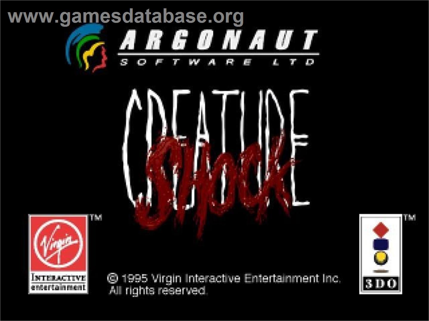 Creature Shock - Panasonic 3DO - Artwork - Title Screen