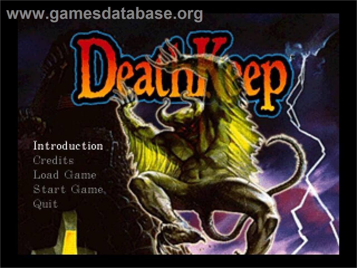 DeathKeep - Panasonic 3DO - Artwork - Title Screen