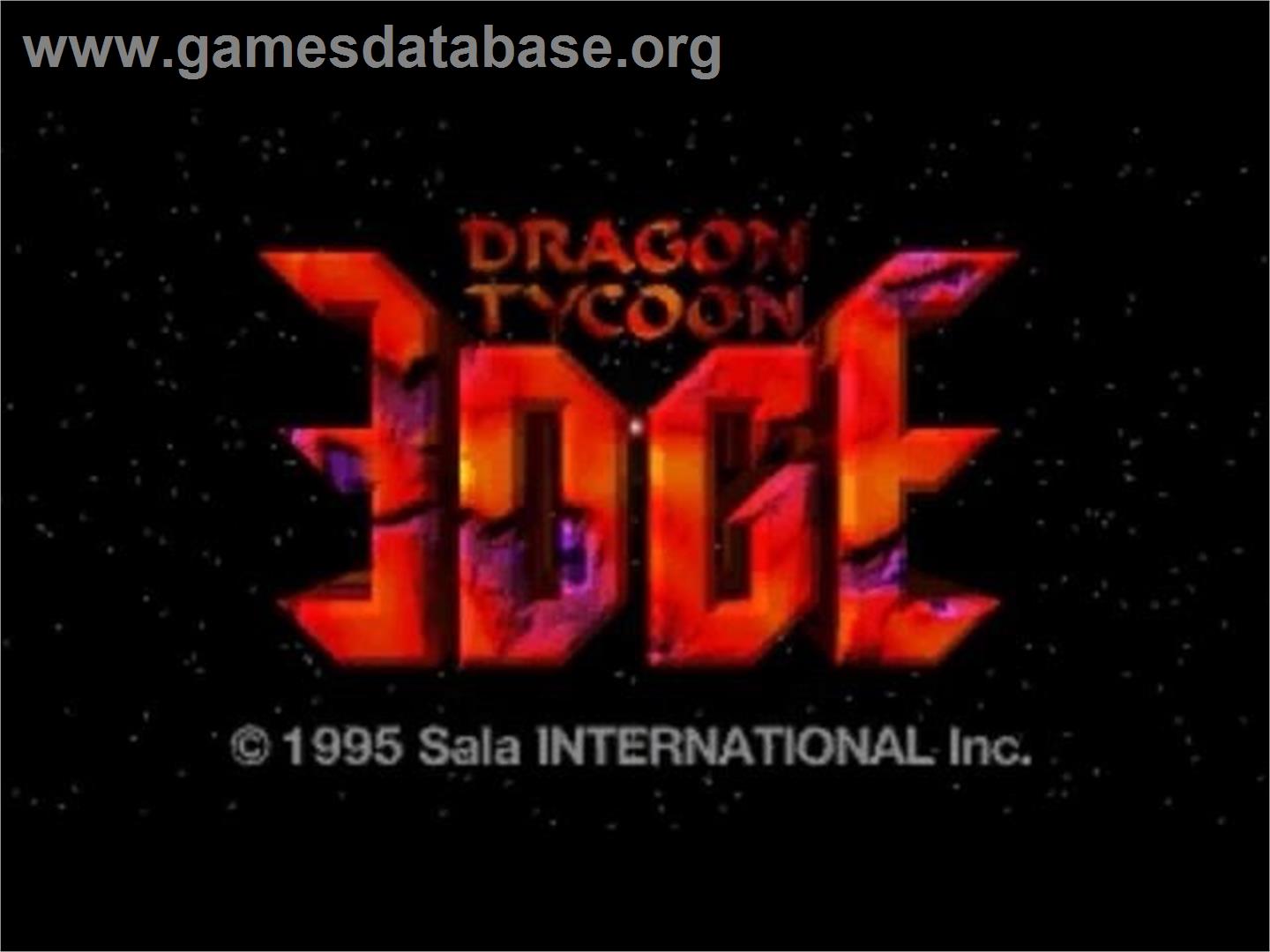 Dragon Tycoon Edge - Panasonic 3DO - Artwork - Title Screen