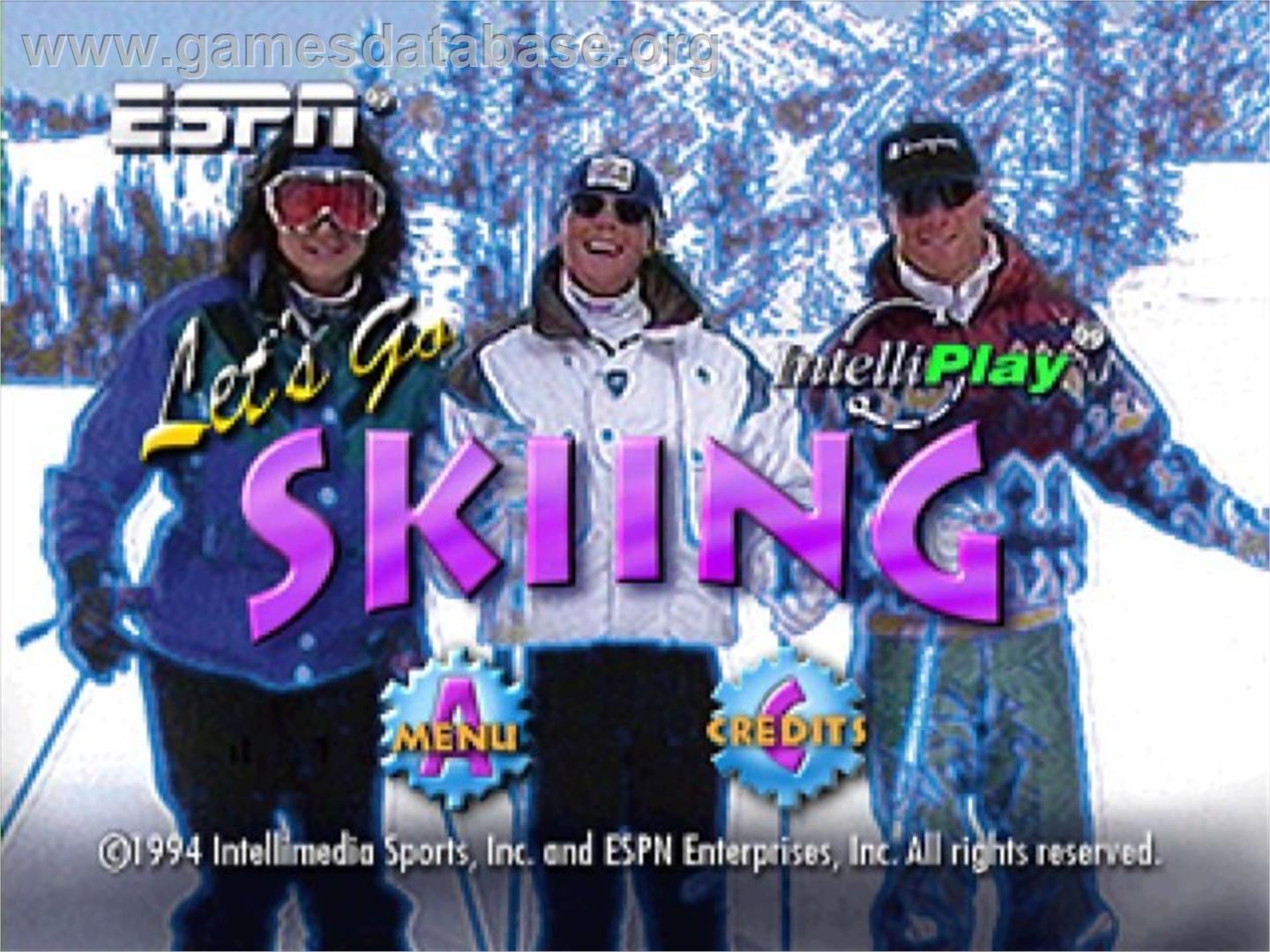 Espn - Let's Go Skiing - Panasonic 3DO - Artwork - Title Screen