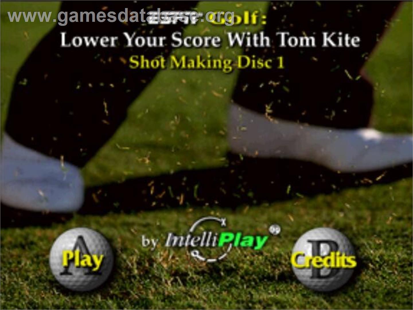 Espn Golf - Lower Your Score With Tom Kite - Shot Making - Panasonic 3DO - Artwork - Title Screen