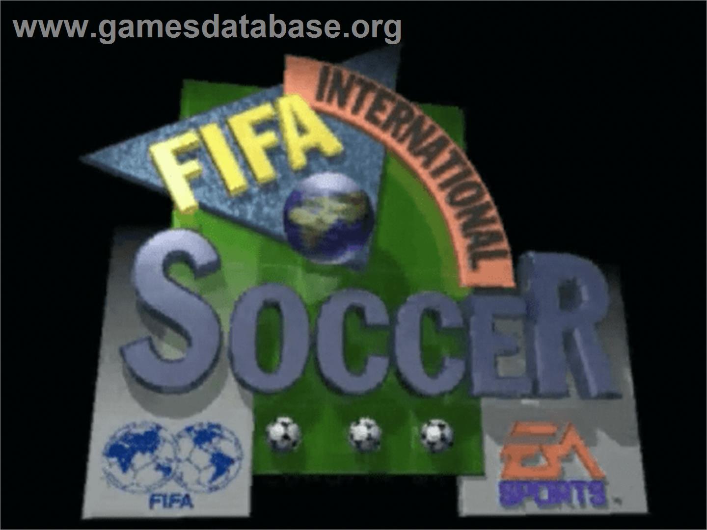 FIFA International Soccer - Panasonic 3DO - Artwork - Title Screen