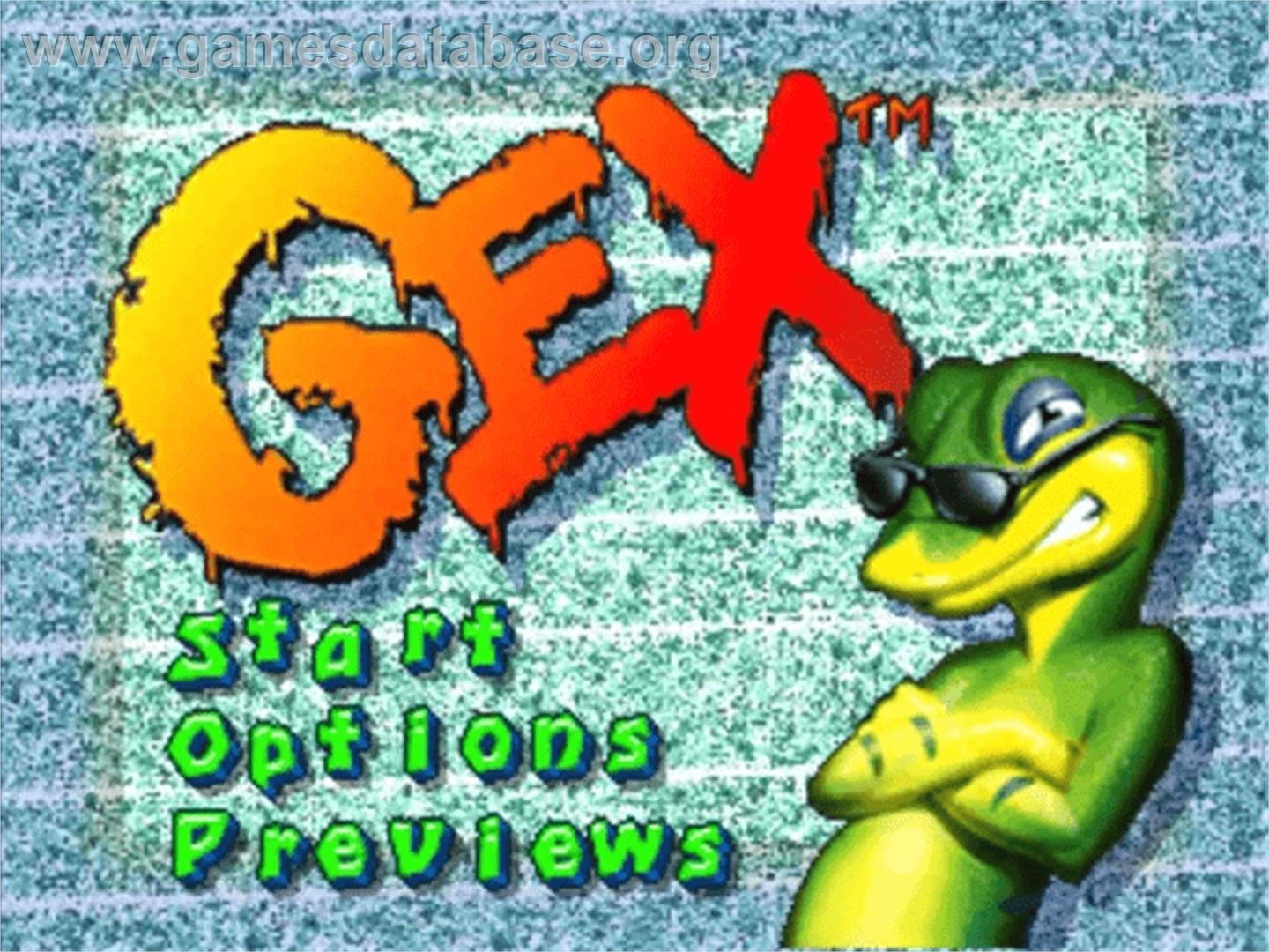 Gex - Panasonic 3DO - Artwork - Title Screen