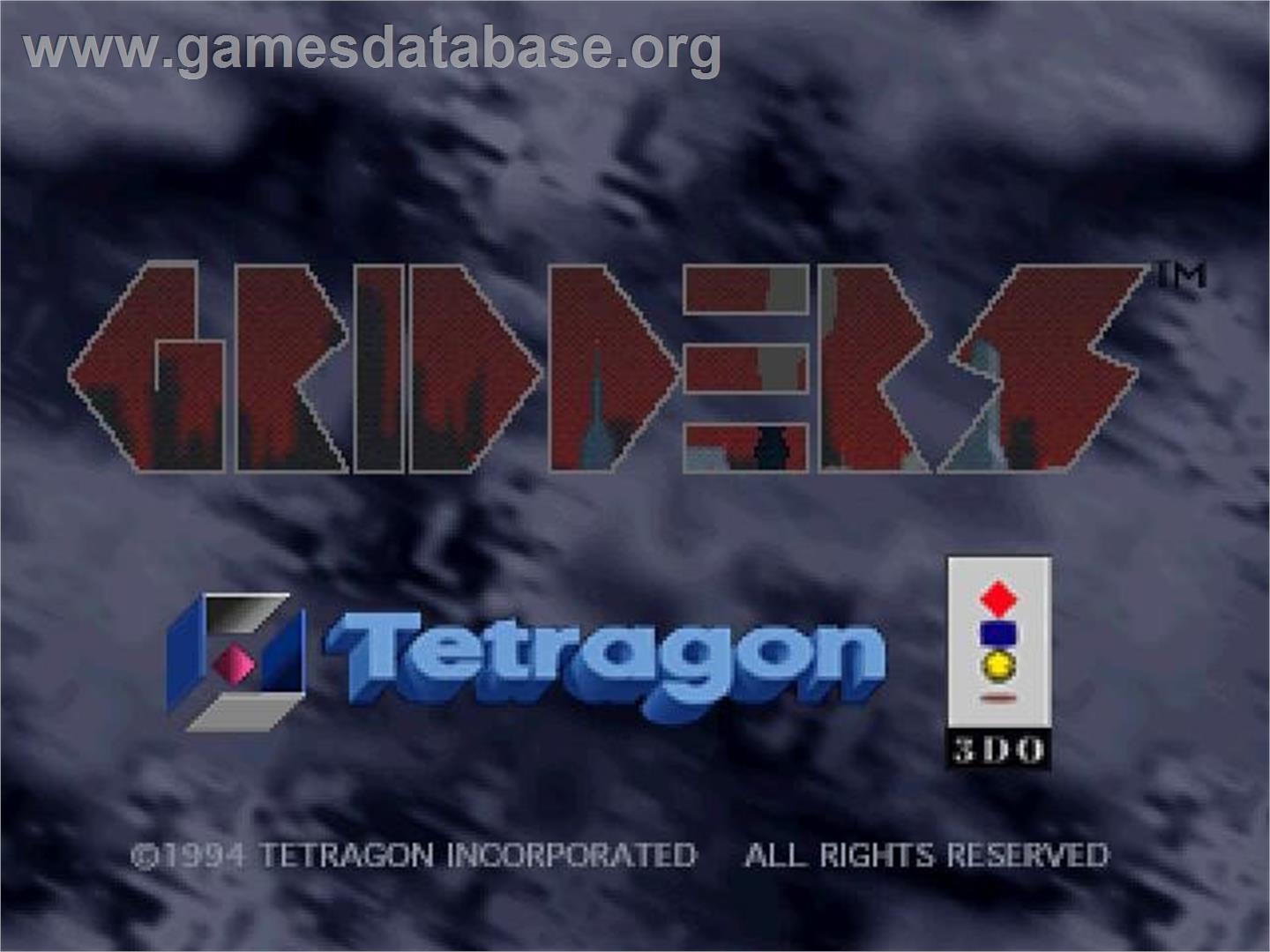 Gridders - Panasonic 3DO - Artwork - Title Screen